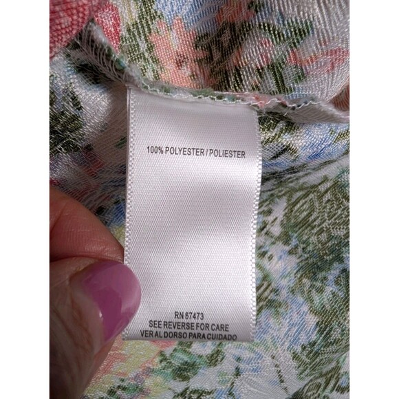 Danny and Nicole Dress Sz 4 Floral Print Pockets Sleeveless Summer Bloom Cottage - Picture 10 of 16